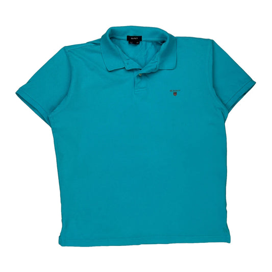 Gant Polo Shirt - XL Blue Cotton