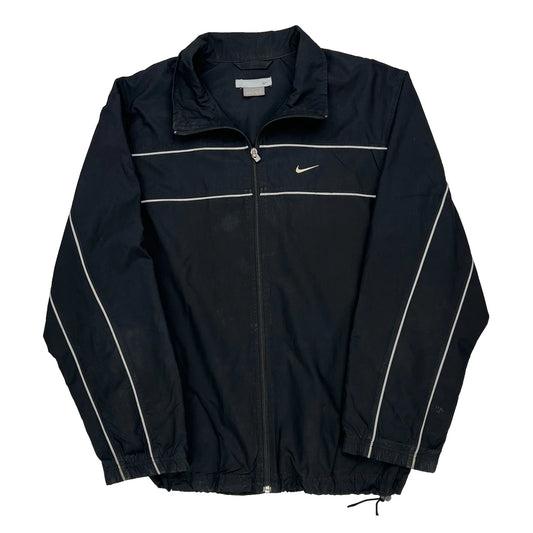 Nike Track Jacket - Small Black Polyester