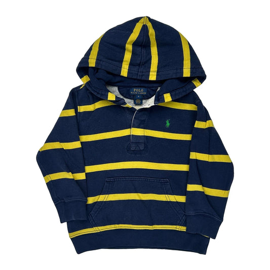 Age 4 Polo By Ralph Lauren Striped Hoodie - 2XS Navy Cotton