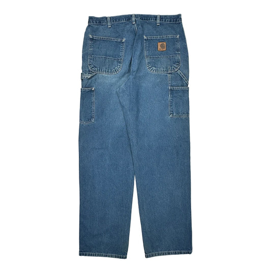 Carhartt Carpenter Jeans - 34W 34L Blue Cotton