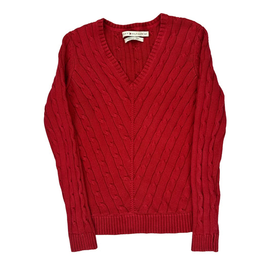 Tommy Hilfiger Jumper - Small Red Cotton