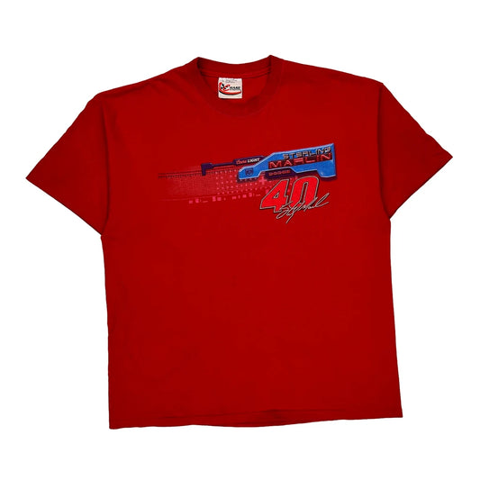 Sterling Marlin Chase Authentics Nascar T-Shirt - Large Red Cotton