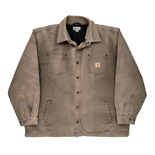 Workwear Carhartt Jacket - 2XL Brown Cotton