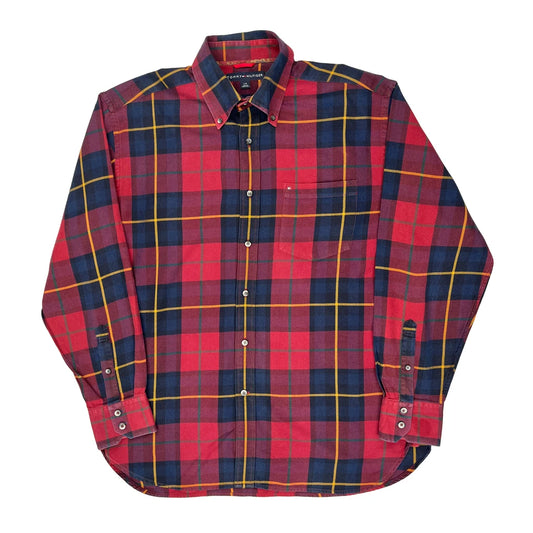 Tommy Hilfiger Checked Shirt - Large Blue Cotton