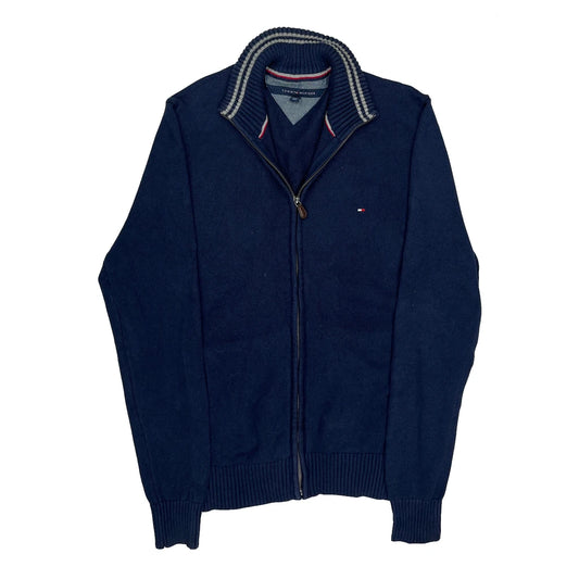 Tommy Hilfiger Zip Up - Medium Blue Cotton