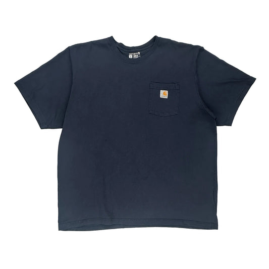 Carhartt T-Shirt - 2XL Navy Cotton