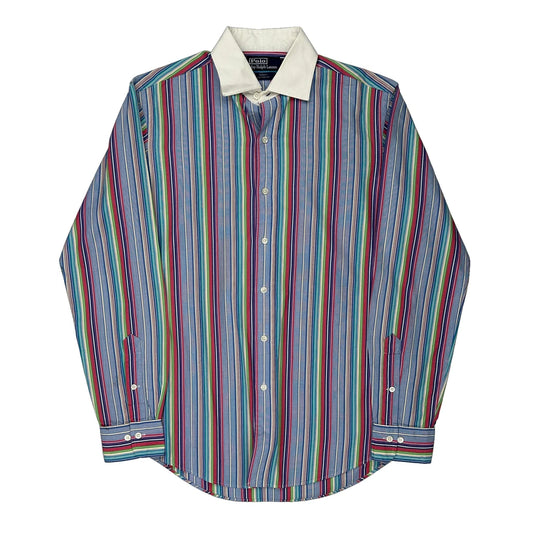 Polo By Ralph Lauren Striped Shirt - Medium Multicoloured Cotton