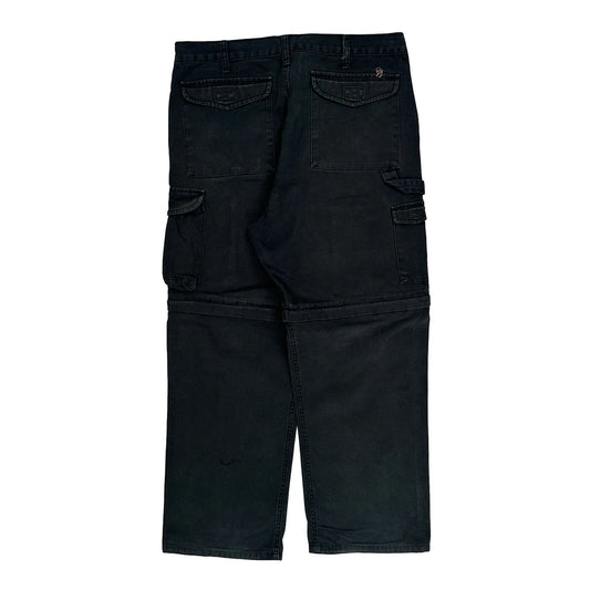 Vintage Wrangler Carpenter Trousers - 34W 28L Black Cotton