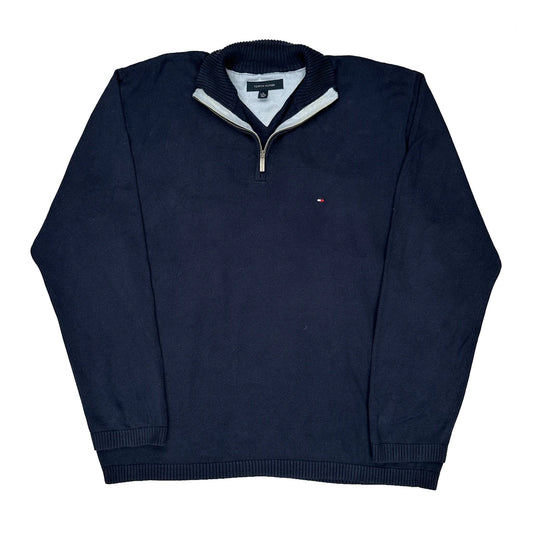 Vintage Tommy Hilfiger Jumper - XL Navy Cotton