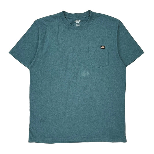 Dickies Tall T-Shirt - XL Blue Cotton