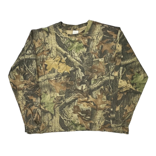 Unbranded Camo Long Sleeve T-Shirt - XL Camo Cotton