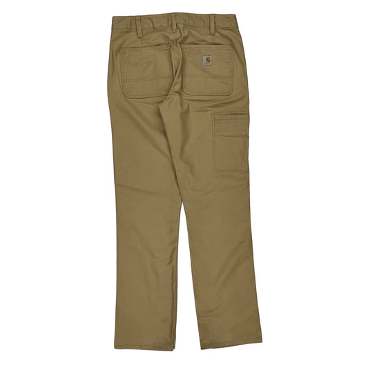 Carhartt Cargo Trousers - 30W 31L Beige Cotton Blend