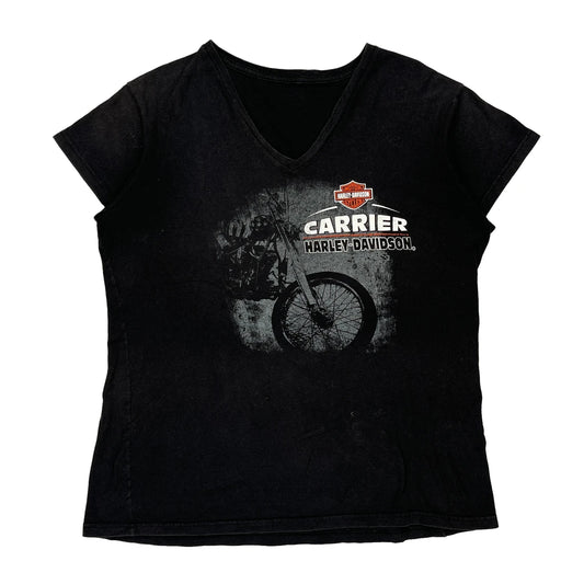 Harley Davidson Graphic T-Shirt - Large Black Cotton