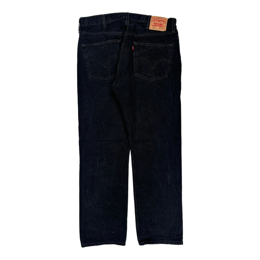 501 Levis Jeans - 36W 34L Black Cotton