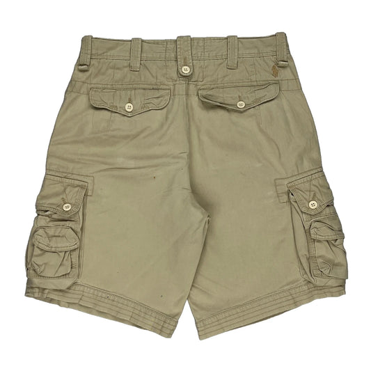 Polo By Ralph Lauren Cargo Shorts - 30W 10L Beige Cotton