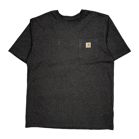 Carhartt T-Shirt - Large Grey Cotton