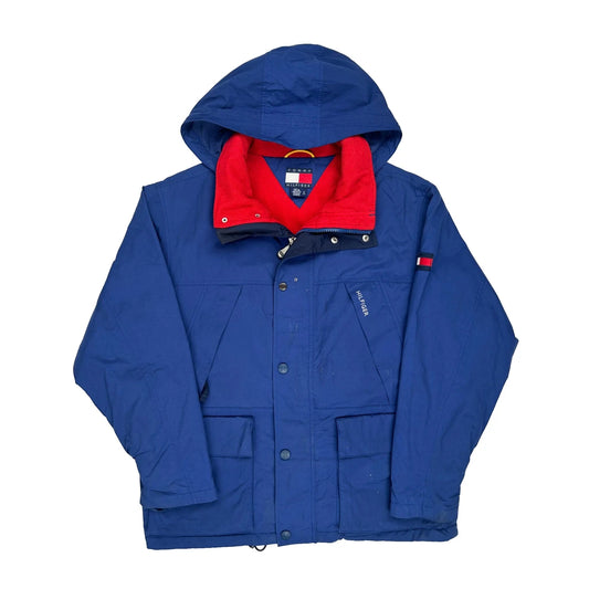 Vintage Tommy Hilfiger Anorak - Medium Blue Polyester