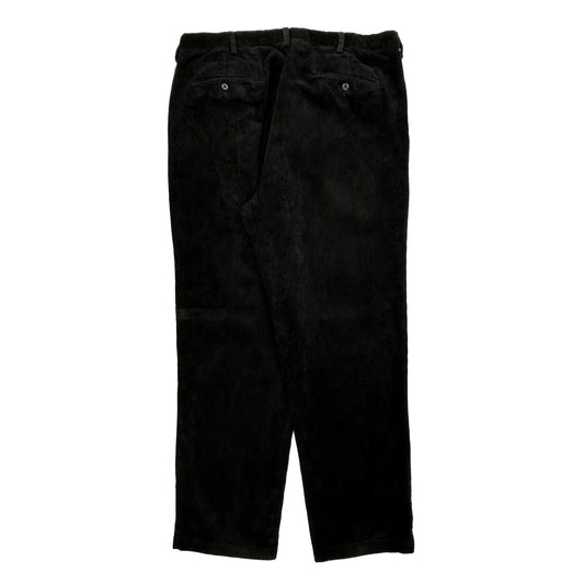 Polo By Ralph Lauren Cord Trousers - 37″ Waist Black Cotton