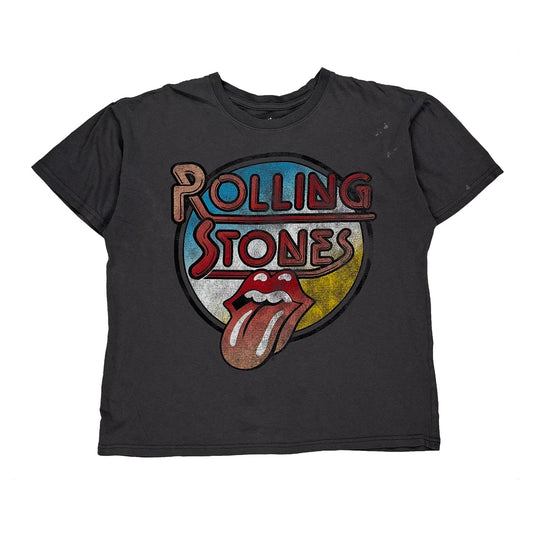 The Rolling Stones Band T-Shirt - Large Grey Cotton