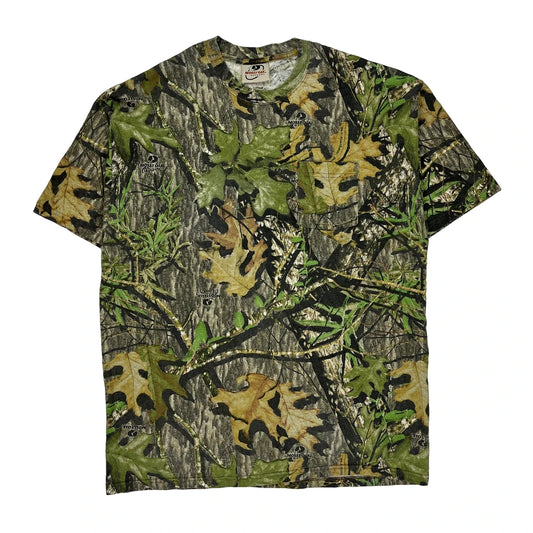 Mossy Oak Camo T-Shirt - XL Camo Cotton