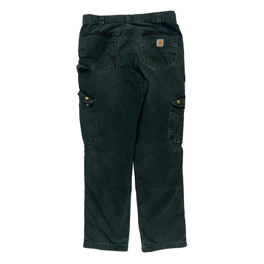 Workwear Carhartt Cargo Carpenter Trousers - 34W 32L Green Cotton
