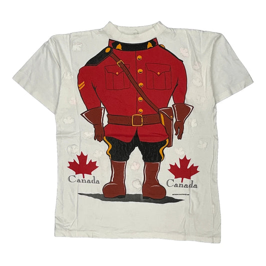 Canada Unbranded Single Stitch T-Shirt - XL Red Cotton