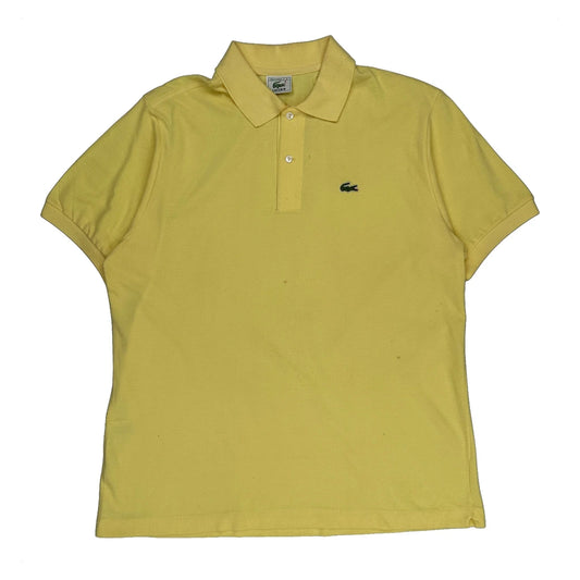 Vintage Lacoste Polo Shirt - XL Yellow Cotton