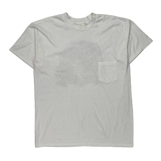 Las Vegas Unbranded Single Stitch T-Shirt - XL White Cotton