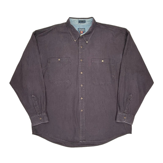 Chaps Ralph Lauren Shirt - XL Grey Cotton
