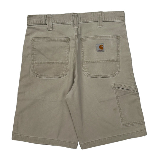 Carhartt Carpenter Shorts - 32W 9L Beige Cotton