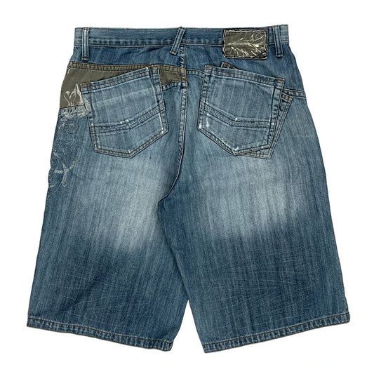 Unbranded Denim Shorts - 33W 13L Blue Denim
