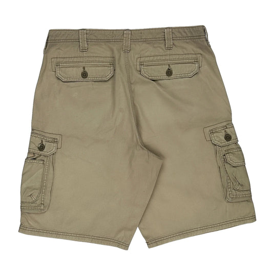 Lee Cargo Shorts - 34W 11L Beige Cotton