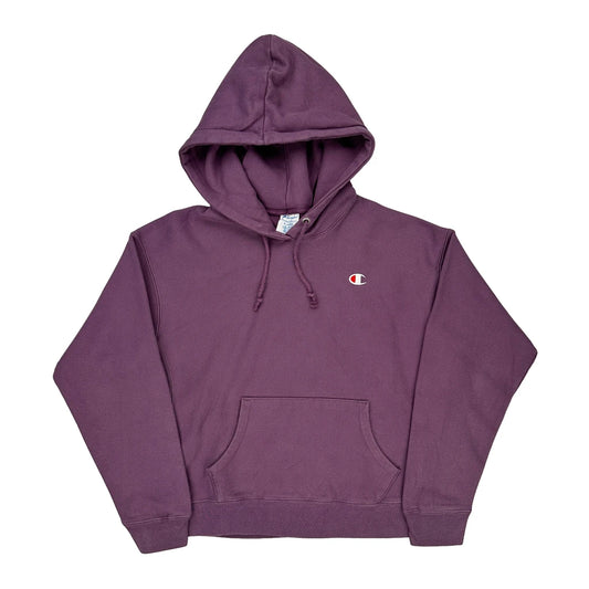 Reverse Weave Champion Hoodie - XL Purple Cotton