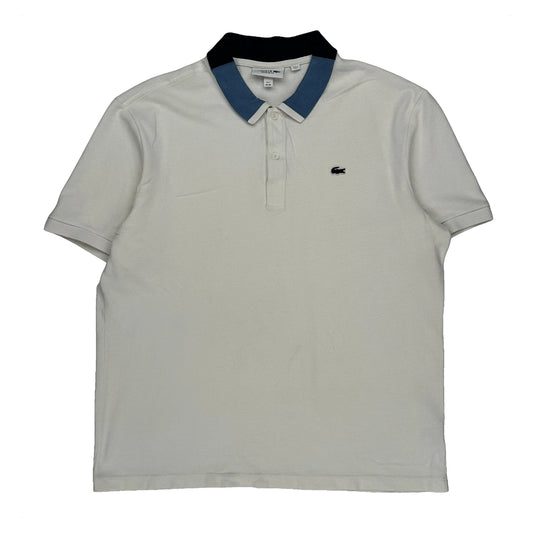 Vintage Lacoste Polo Shirt - 2XL White Cotton
