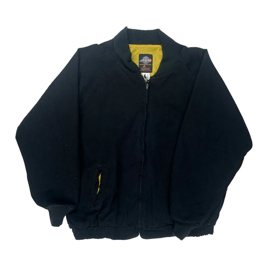 Cat Scale Unbranded Graphic Bomber Jacket - XL Black Cotton