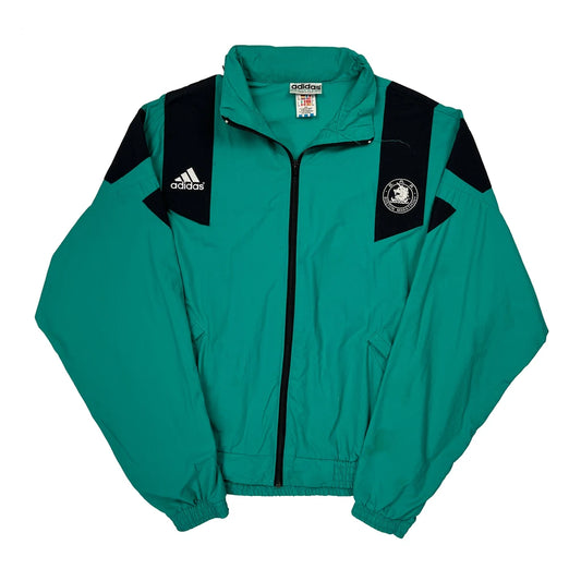 Boston Marathon 1992 Adidas Equipment Graphic Track Jacket - Large Black Nylon