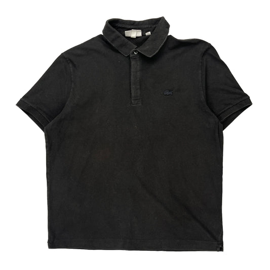 Lacoste Rugby Shirt - XL Black Cotton