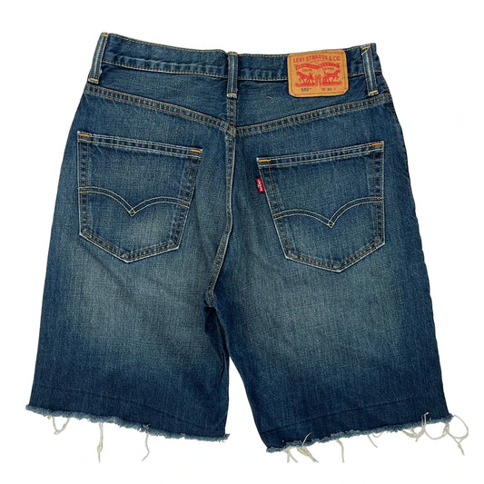 Levis Denim Shorts - 30W 10L Blue Denim