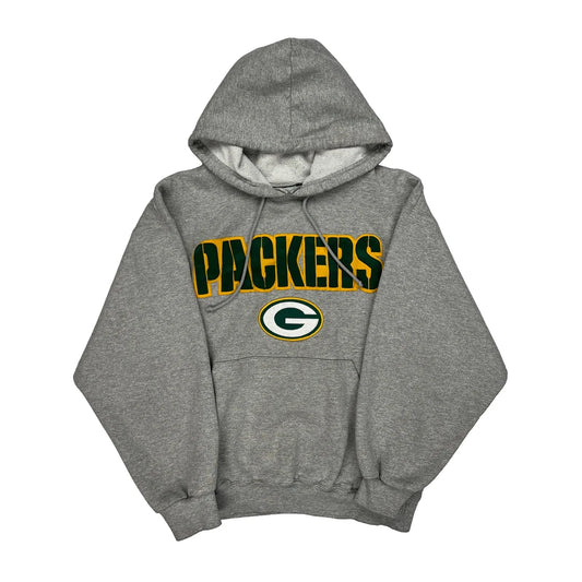 Packers Majestic Nfl Hoodie - Medium Grey Cotton Blend