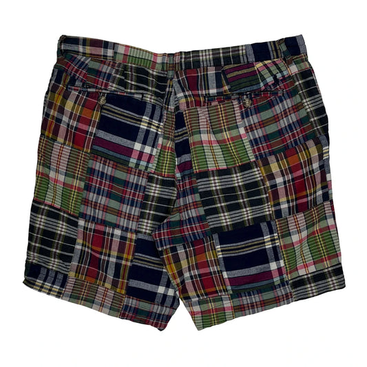 Polo By Ralph Lauren Patchwork Madras Shorts - 35W 7L Multicoloured Cotton