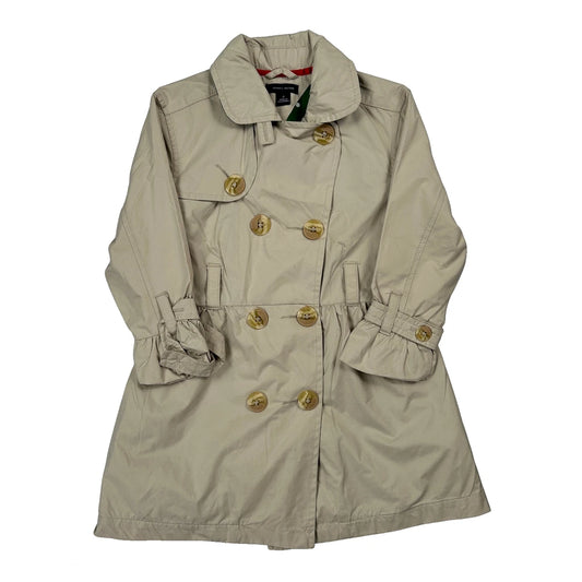 Vintage Age 4 Tommy Hilfiger Trench Coat - Small Beige Polyester