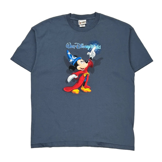 Walt Disney World Disney Cartoon T-Shirt - XL Blue Cotton