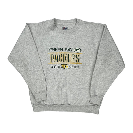 Green Bay Packers Majestic Nfl Sweatshirt - XL Grey Cotton Blend