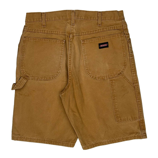 Dickies Baggy Carpenter Shorts - 33W 10L Brown Cotton