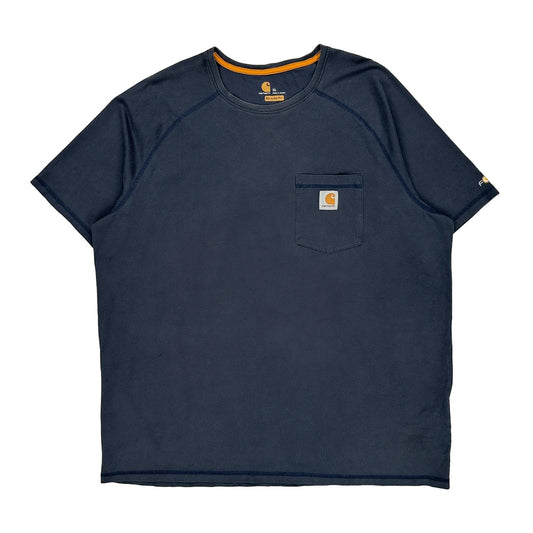 Carhartt T-Shirt - XL Navy Cotton