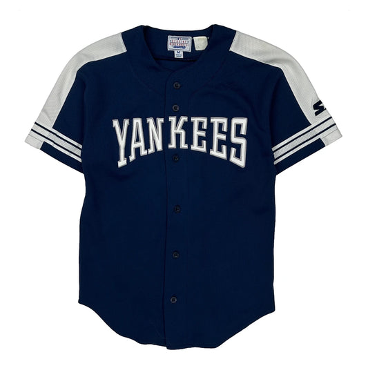 Yankees Starter Jeter Mlb Jersey - Medium Blue Polyester