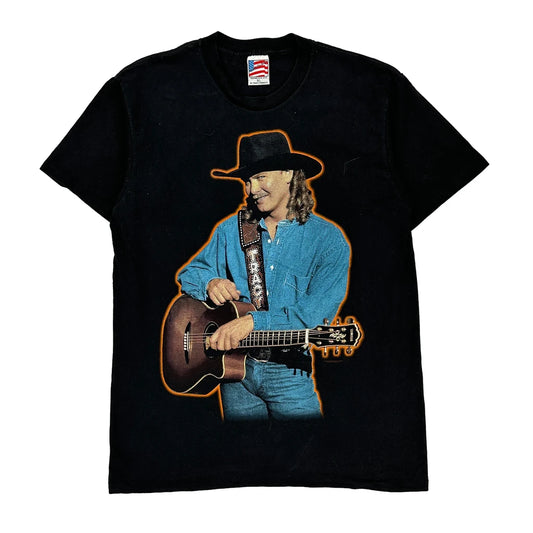 Single Stitch Tracy Lawrence Stars Over Texas Single Stitch Band T-Shirt - XL Black Cotton