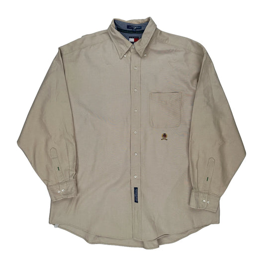 Tommy Hilfiger Shirt - 2XL Beige Cotton