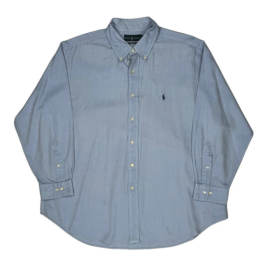 Vintage Ralph Lauren Shirt - XL Blue Cotton