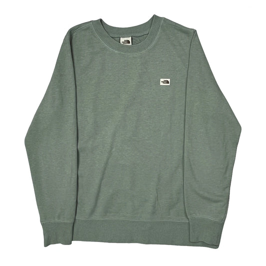 The North Face Sweatshirt - Large Green Cotton